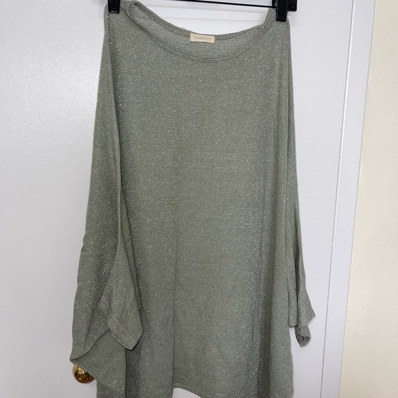 Meirire shiny loose fit off-the-shoulder sweater - Picture 7 of 8